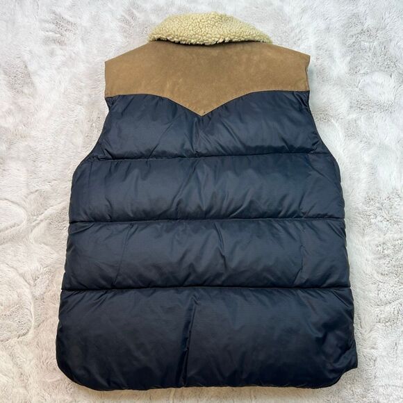 Ralph Lauren Denim & Supply Vest Mens Medium Down Puffer Vest Sherpa Collar - Picture 11 of 11